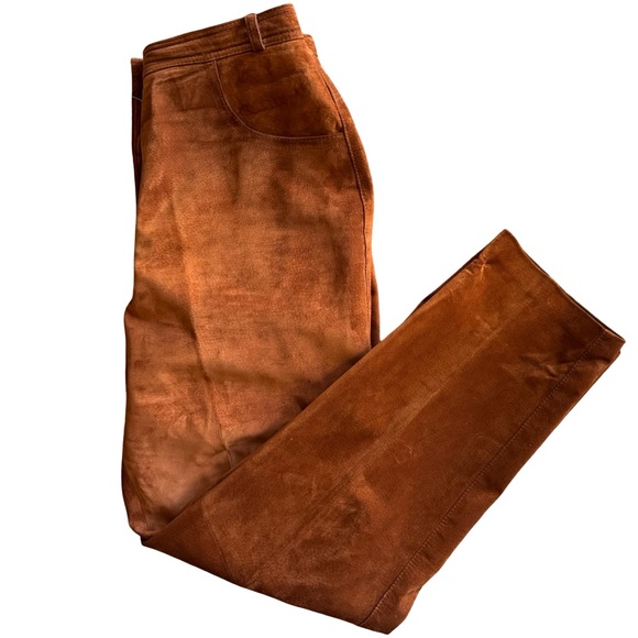 Danier Pants - Danier Suede Pants – Rust Brown – Size 14 Womens